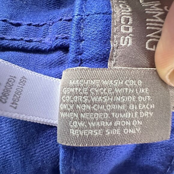 CHICO'S Jeans Women 12 Short Blue So Slimming Classic 5 Pocket Straight Ankle - Picture 9 of 10